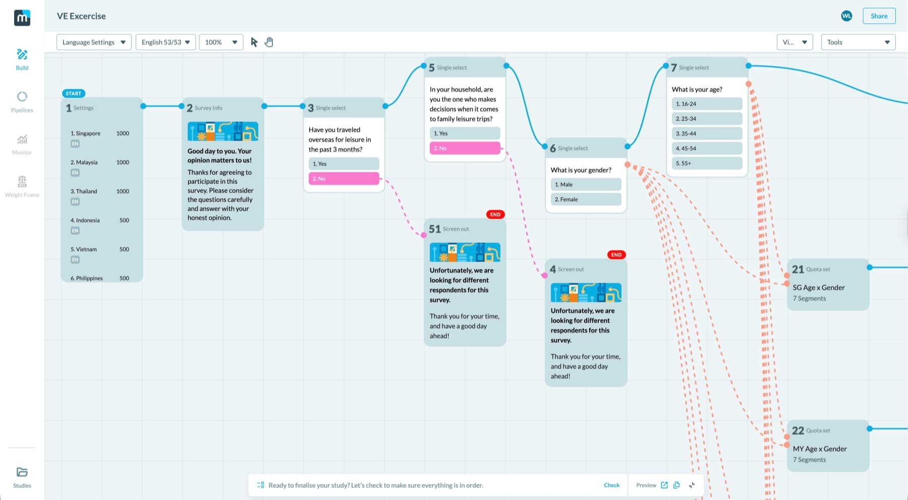 Milieu Survey Scripting